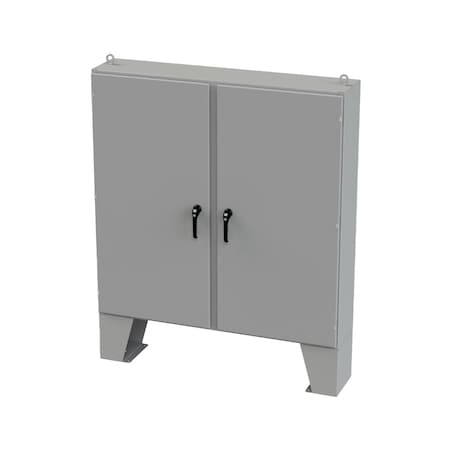 Saginaw Control & Engineering 3 Point Latch with Padlock/Keylock Handle Electrical Enclosures, 60 in H, 12 in D, 60 in W SCE-60EL6012LPPL